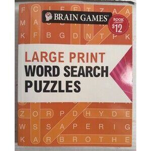 Brain Games 2022 Large Print Word Search Puzzles Book Brand New Soft Cover